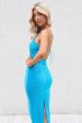 Zaria Midi Dress - Blue Shimmer For Cheap