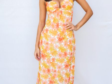 Nova Maxi Dress - Yellow Floral For Cheap