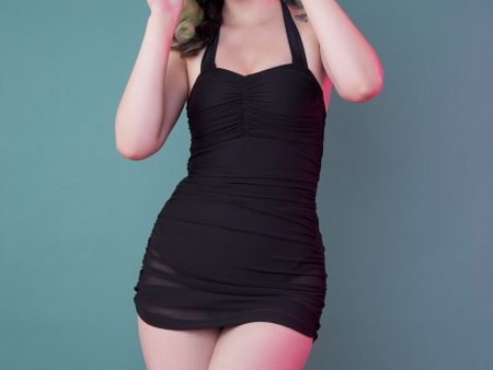 Collectif Mesh Overlay skirted swimsuit Supply