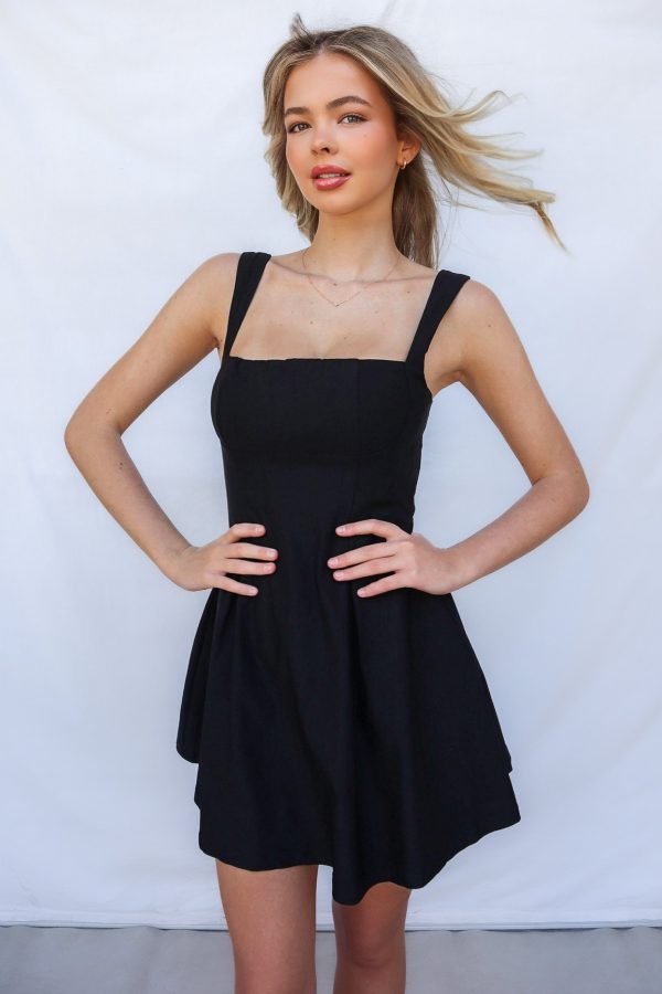 Alany Mini Dress - Black For Cheap