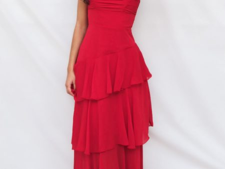 Tommi Maxi Dress - Red Hot on Sale