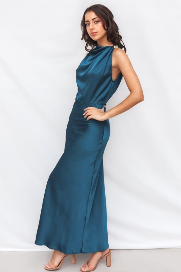 Vianna Formal Dress - Teal Hot on Sale