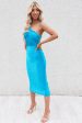 Zaria Midi Dress - Blue Shimmer For Cheap