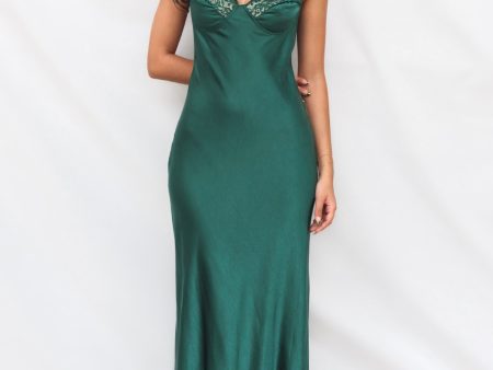 Alder Maxi Dress - Emerald For Sale