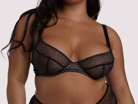 Brianna Black Mesh Bra For Sale