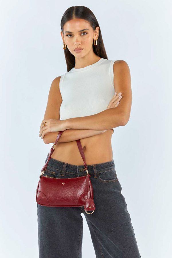 PETA + JAIN Regina Bag - Cherry Hot on Sale