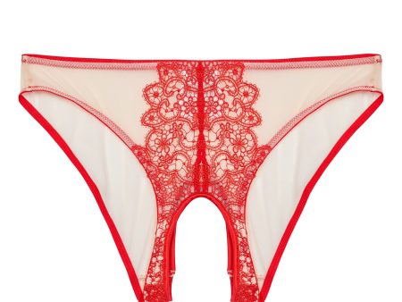 Anaise Red Ouvert Brief Hot on Sale