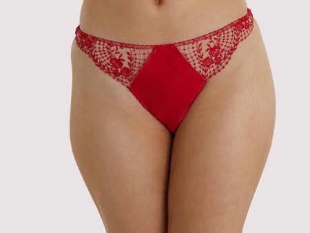 Dita Von Teese Julie s Roses G-String Red on Sale