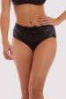 Annabelle Diamante Spiderweb Black High Waist Brief Online now