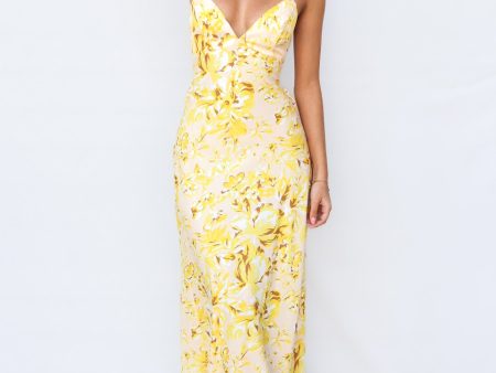 Talia Maxi Dress - Yellow Multi Online