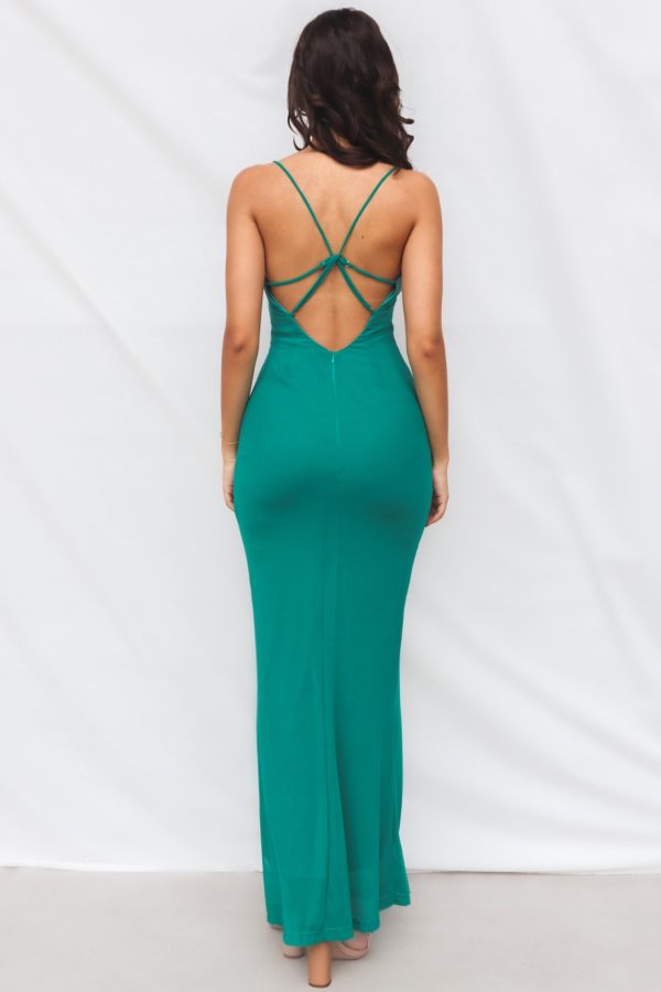 Anita Midi Dress - Green on Sale