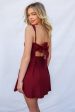 Alany Mini Dress - Wine Online