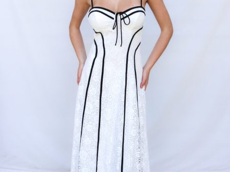 Paula Maxi Dress - White Lace Cheap