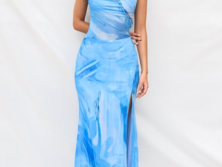 Emory Maxi Dress - Blue Print Online Sale