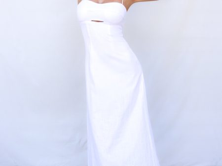 Mona Midi Dress - White on Sale