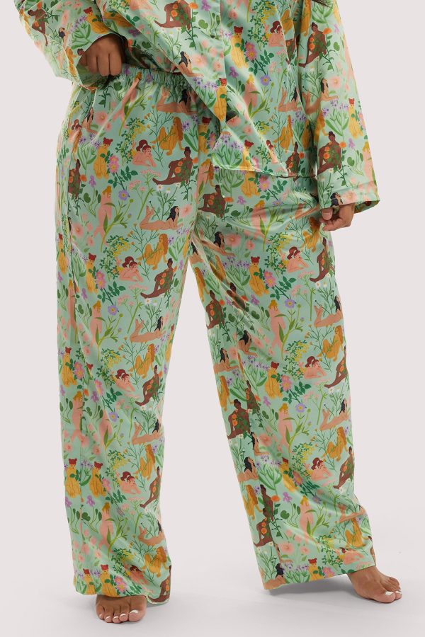 Bodil Jane Recycled Nudes & Flowers Trousers Online Sale