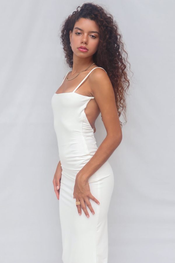 Nylah Midi Dress - White Online now