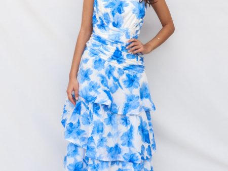 Antonia Maxi Dress - Blue Floral Online