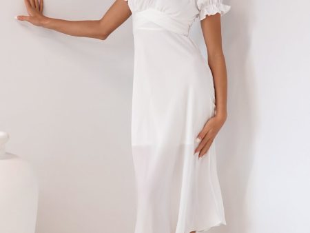 Claudia Midi Dress - White For Discount