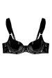 Maxine Black PVC Plunge Bra Cheap