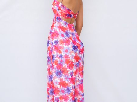 Nova Maxi Dress - Pink Floral on Sale