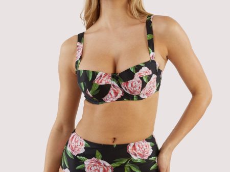 Eco Claudette Roses High Waisted Bikini Brief Online Sale