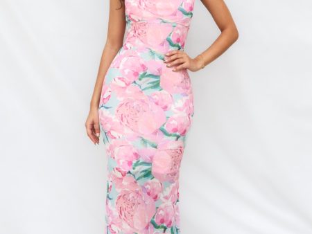 Ellis Maxi Dress - Pink Floral Cheap