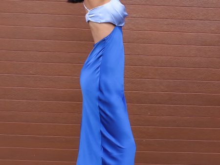 Britney Maxi Dress - Blue Cheap