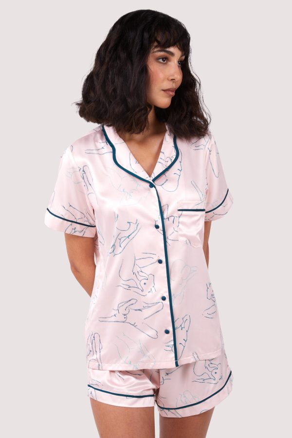 Venus Printed Pyjama Top & Bottom For Cheap