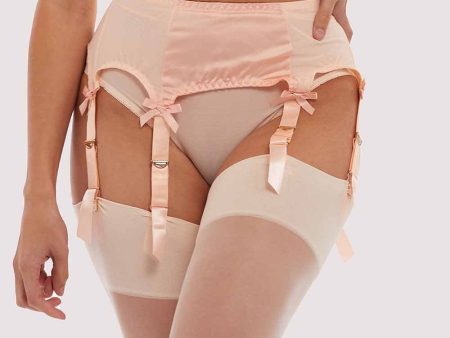 Classic Suspender Belt Peach Cheap