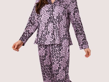 Kaylee Long Sleeve Lilac Animal PJs Online Sale