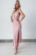 Alenka Satin Midi - Baby Pink Hot on Sale