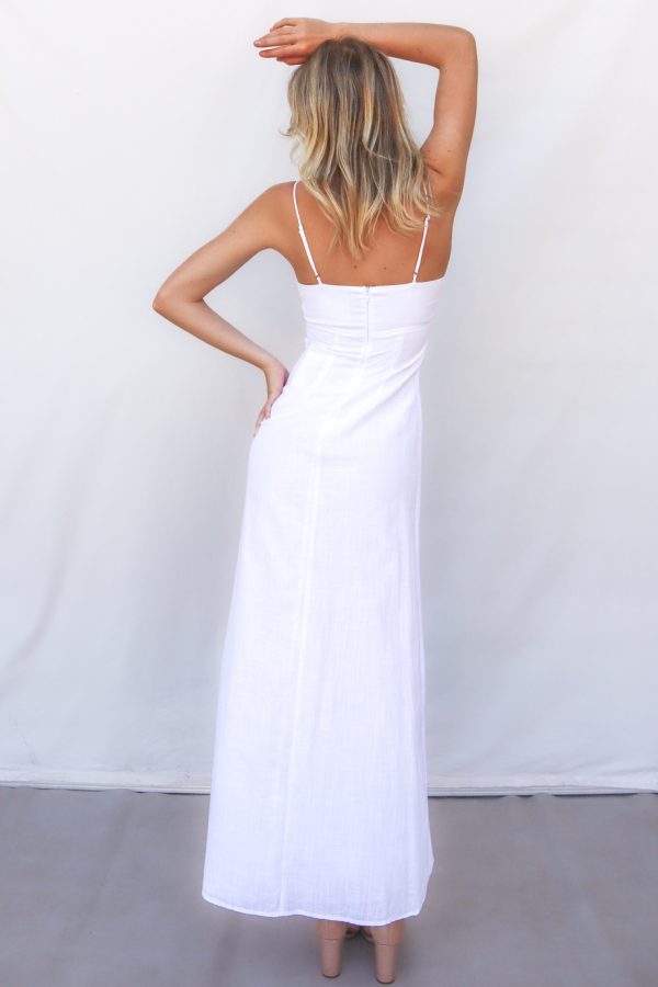 Mona Midi Dress - White on Sale