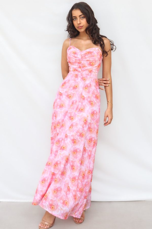 Watson Maxi Dress - Orange Floral on Sale