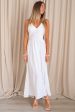 Alessandra Midi Dress - White Sale