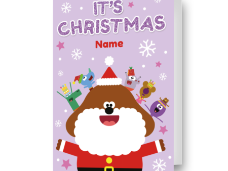 Hey Duggee Personalised Christmas Card Sale