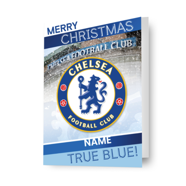 Chelsea FC Personalised Christmas Card Sale