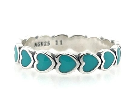 Turquoise heart ring Online Hot Sale