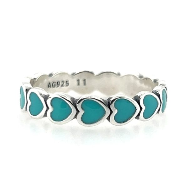 Turquoise heart ring Online Hot Sale