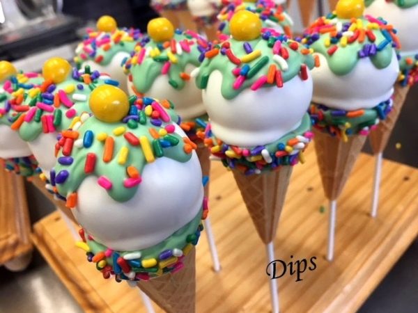 Ice Cream Cone Cake Pops, Birthday Cake Pops, Candyland Party, Baby shower Online Hot Sale