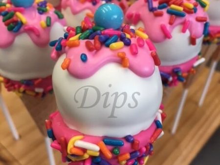 Pink Ice Cream Cone Cake Pops For Discount