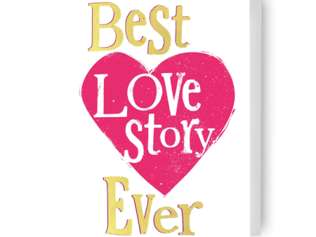 Brightside  Best Love Story Ever  Wedding Anniversary Engagement Card For Cheap