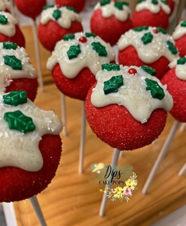 1 dozen Christmas Cake Pops, Holiday cake pops Discount