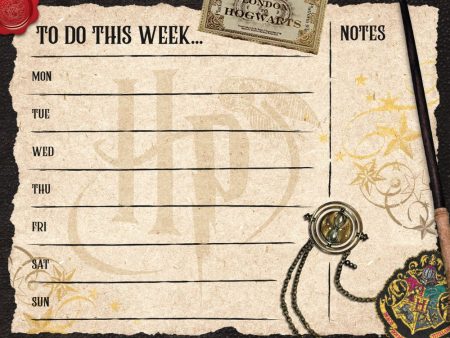 Harry Potter Desk Pad Weekly Planner Fashion