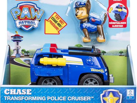 PAW Patrol Chase’s Vehicle - Transforming Police Cruiser with Flip-Open Megaphone on Sale