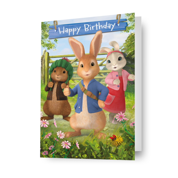 Peter Rabbit  Happy Birthday  Card on Sale