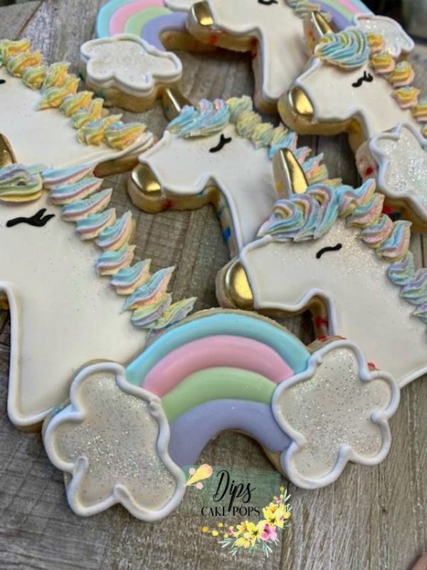 16  Unicorn and Rainbow sugar cookies Cheap