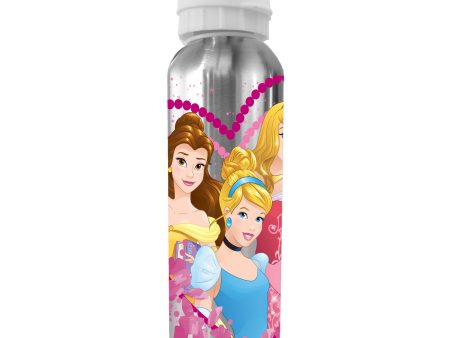 Disney Princess Aluminium Silver Drinks Bottle 500ml For Cheap