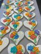 16 Heart with flowers Sugar cookies, decorated cookies Online