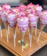 Pink princess Cake pops, birthday cake pops, girls birthday cake pops Supply